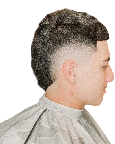 Burst Fade Mullet